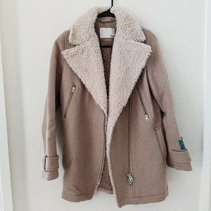 Aritzia Wilfred Free 100% Virgin Wool Coat XXS